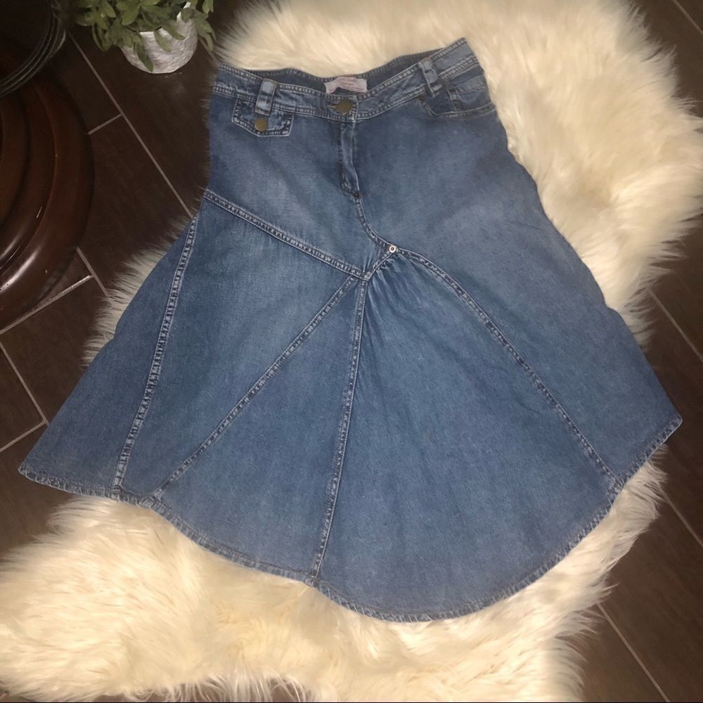 Texas Lady Boutique denim reworked skirt